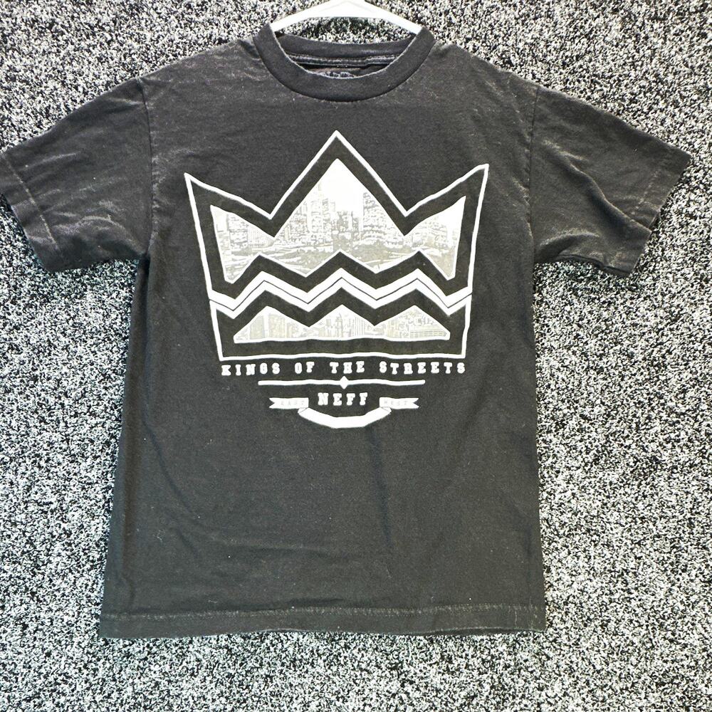 Neff Kings of the Streets Crown Graphic T Shirt Black Skate Streetwear 2012